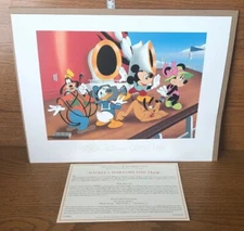 Disney Cruise Line "Mickey's Morning Zoo Team" LE Litho W/COA Don Williams