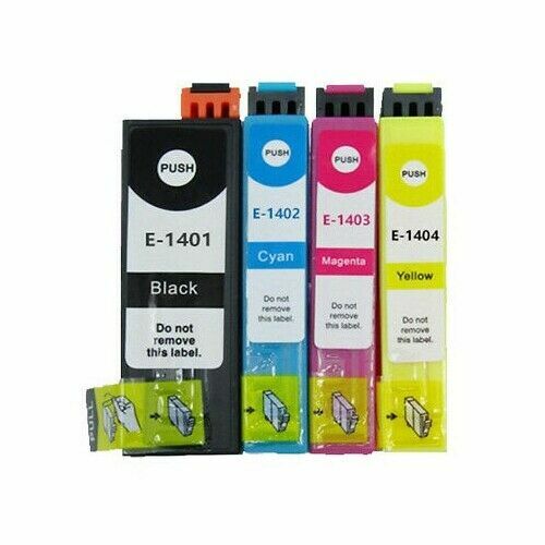 4x Generic 140 T140 T1401 Ink Cartridge For Epson WF3530 WF3520 WF7520 WF3540 - Picture 1 of 3