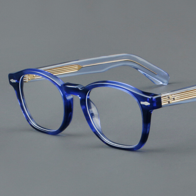 Retro Square Acetate Thick Eyeglasses Hand Made Glasses Frames Men Women Vintage