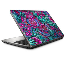 Universal Laptop Skins wrap for 15" - Floral Flowers Retro