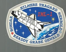 NASA SHUTTLE DISCOVERY STS-42  CREW PATCH SPACE DECAL STICKER 4 1/2"