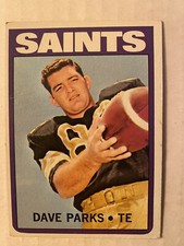 1972 Topps #14 Dave Parks New Orleans Saints Football Card