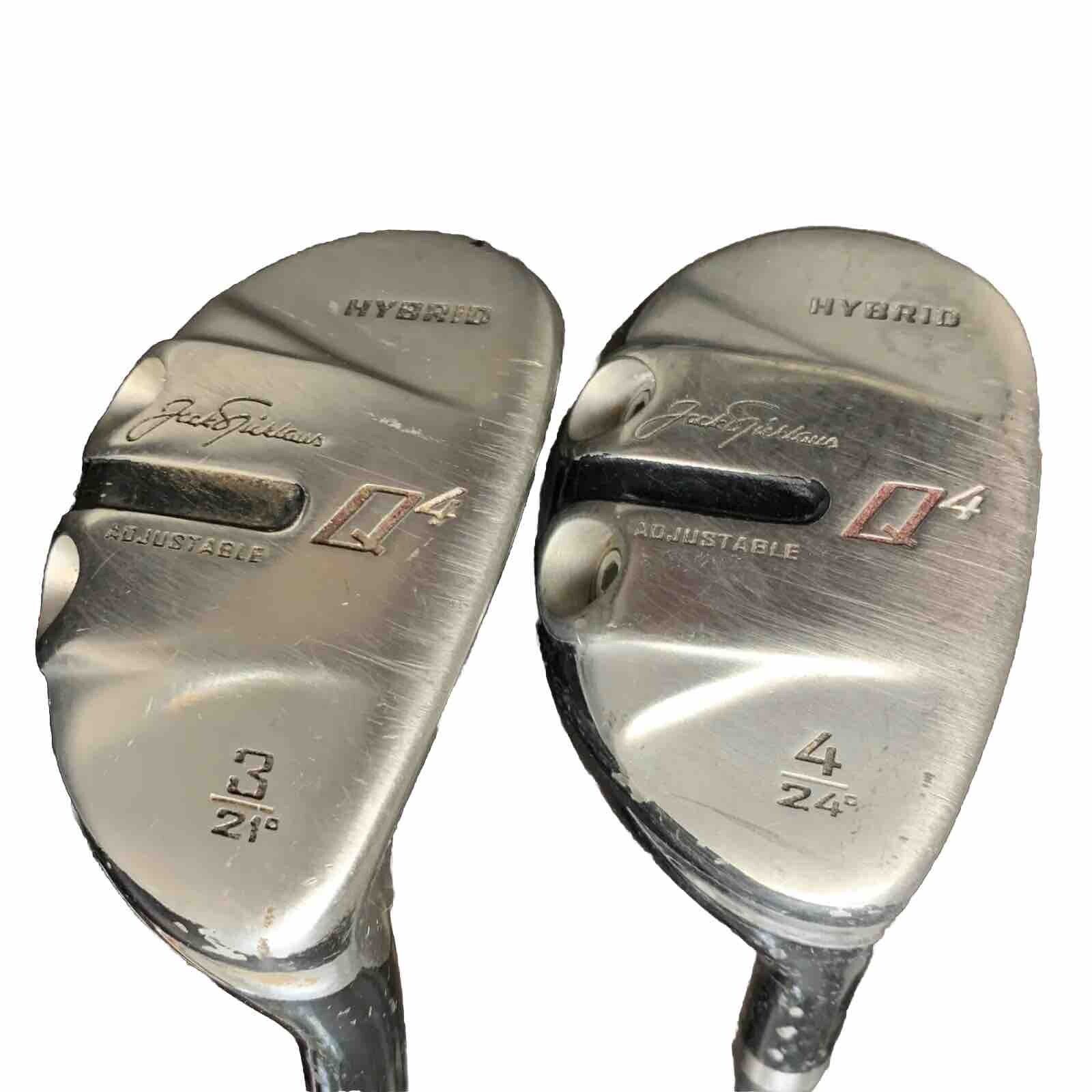 Jack Nicklaus Golf Q4 3 & 4 HYBRID Right Handed RH Graphite Uniflex Golf Clubs