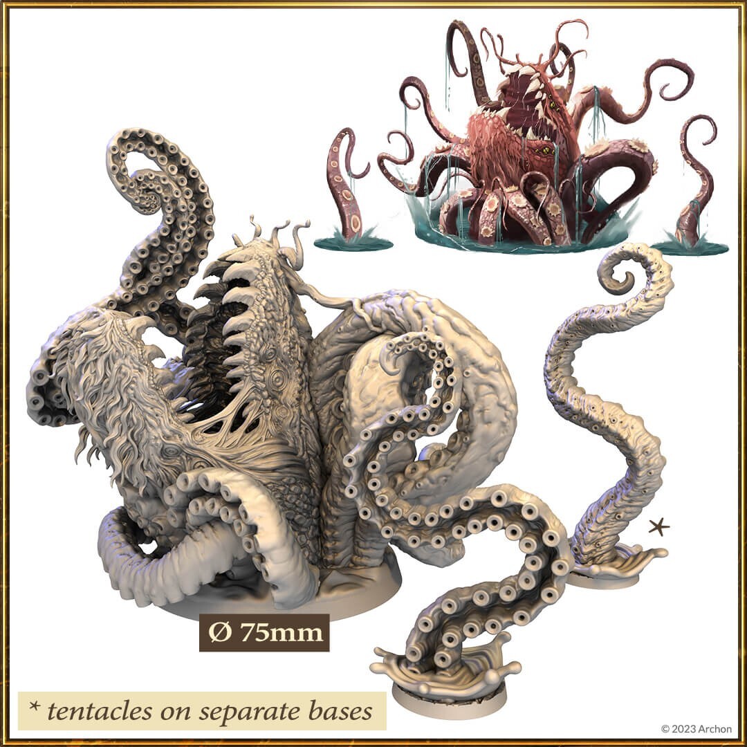メモリー Karaken 83 Kraken Full-Body Miniature – Monstrous Menagerie