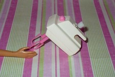 Barbie Doll Dream House Accessory  FOOD KITCHEN  Vintage WIND-UP WHITE MIXER