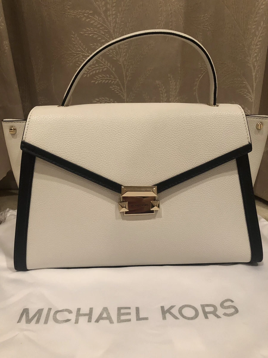 Michael kors whitney 2024 medium leather satchel