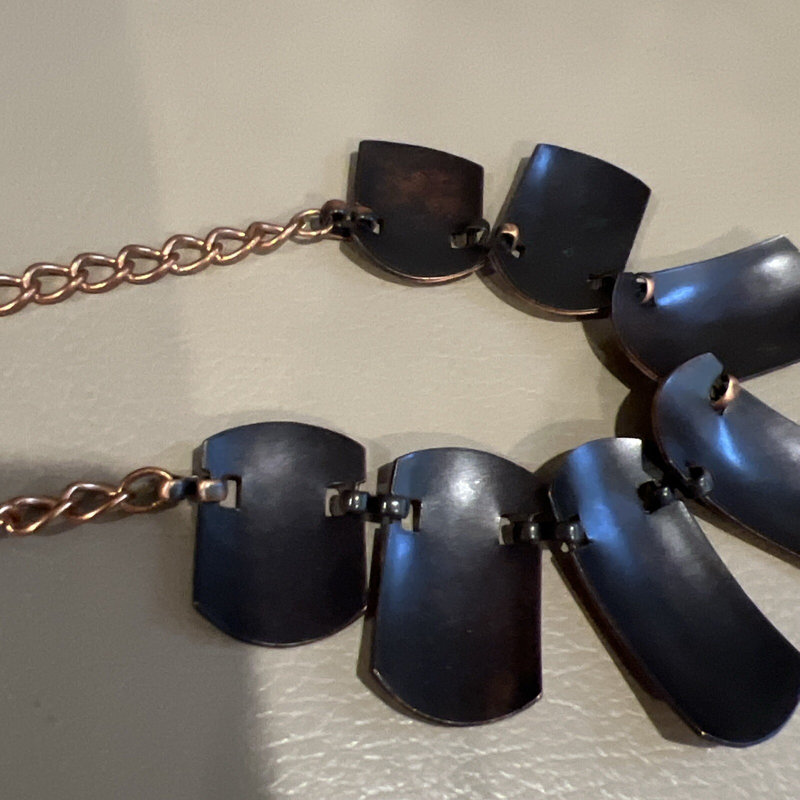 Marked Solid Copper 18” Necklace 7718 - image 6