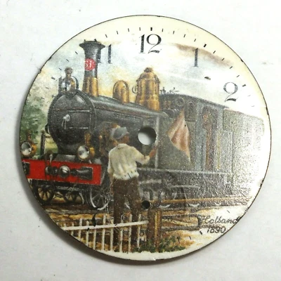 Elgin 18 Größe Holland Cgr 5. Klasse 4-6-0 1890 Zug Taschenuhr Zifferblatt Lw369 - Bild 1 von 4