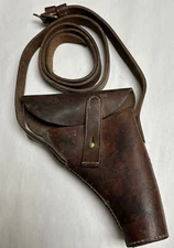 BRITISH LEATHER HOLSTER WWII DATED 1944.