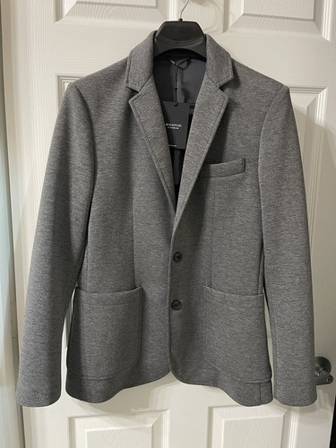 Bugatchi Soft Touch Two Button Blazer In ANTHRACITE Color (Size S).