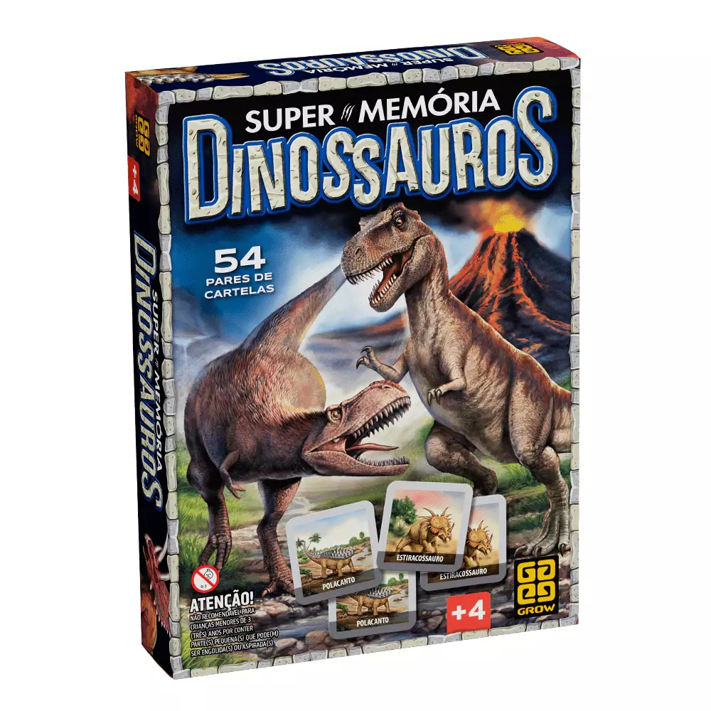 Jogo Supermemória Dinossauros / Game Supermemory Dinosaurs - Grow