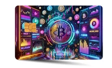 VIBRANT Glitter Bitcoin BTC Themed Credit/Debit Card Sticker Skin PVC