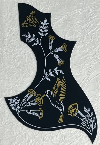 New Great - For Fit Gibson Hummingbird Guitar Pickguard Adhesive 2 Ply Black