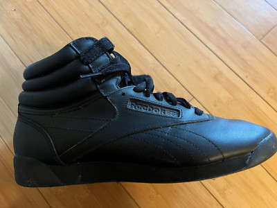 Reebok Club C High Top Sneaker Black Women s 8.5 Shoes