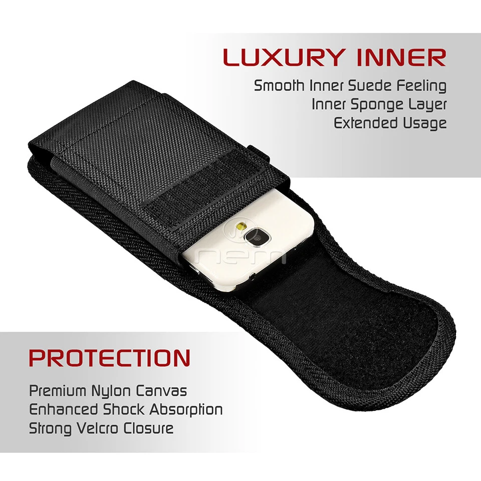 Estuche resistente vertical para Verizon Kyocera DuraXV / DuraXA Foto 4 de 4