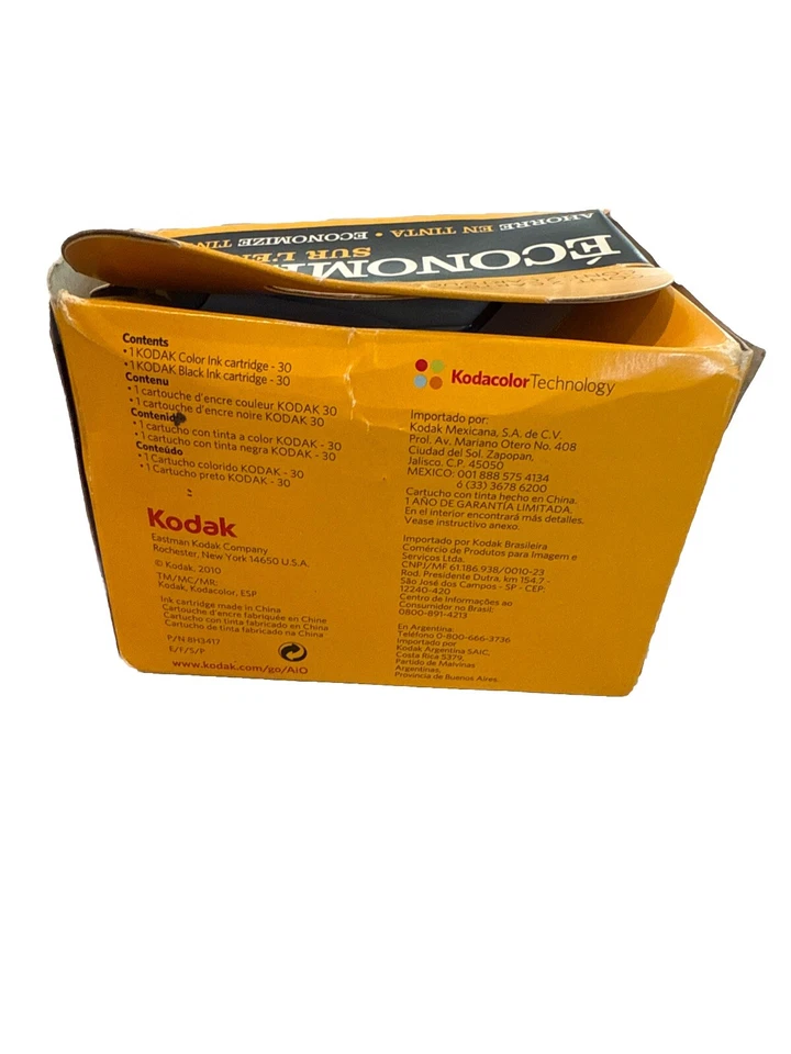 Kodak 30 Black And Tri-Color Genuine Ink Cartridges Combo Pack New Sealed Box - Image 3 of 4