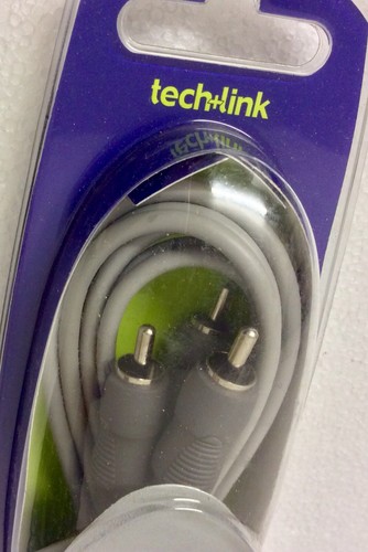 TECH+LINK WIRES 1st SINGLE RCA PHONO PLUG TO 2 RCA PHONO PLUG (OFC) 1.5M - Picture 2 of 2