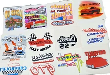 VINTAGE IRON ON TRANSFER LOT # 11 70S 80S T SHIRT transfers 60 or more per lot.