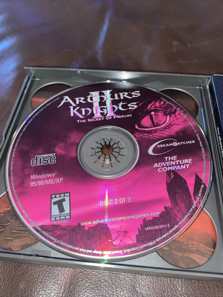 Arthur's Knights II The Secret of Merlin Jewel Case PC Cd ROM Game  625904324504