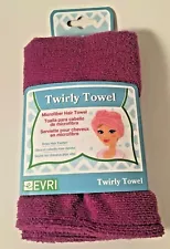 Womens Head Towel Evri Magenta Twirly Towel Brand New in Package OSFM