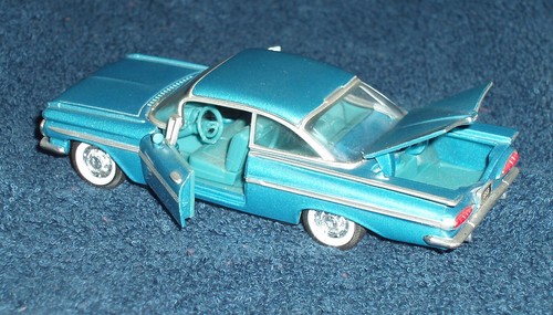 #49 Diecast Metal Road Champs 1959 Chevy Impala cupé deportivo escala 1/43 o O - Imagen 7 de 8