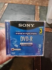 Sony Handycam DVD-R 30 Min 1.4GB Recordable Disc 3 PACK