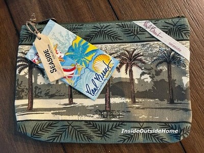 Paul Brent Palm Trees Green Seaside Makeup Bag Organizer Travel Hobby Tech Work