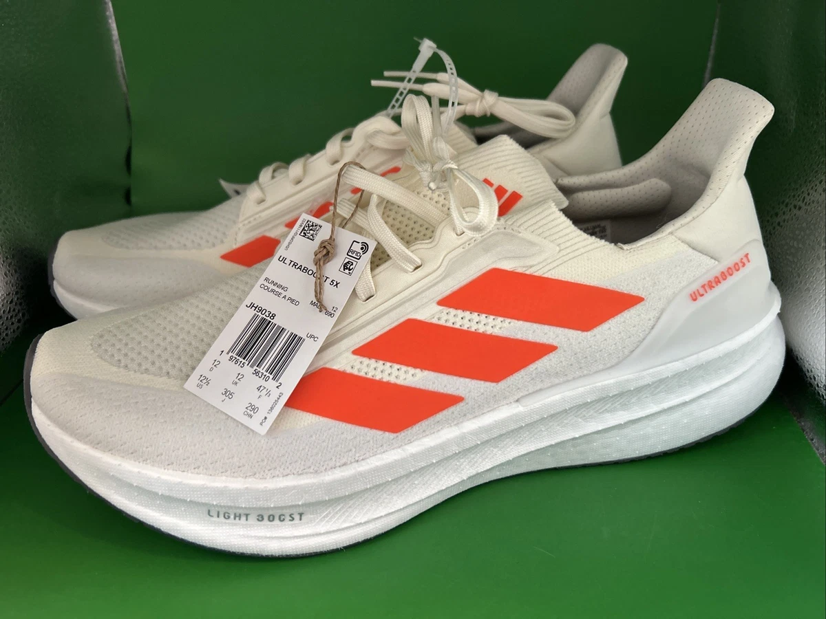 Adidas UltraBoost Men’s size 12 - white and orange Adidas UltraBoost 5X Off White Impact Orange for sale | eBay main image 4