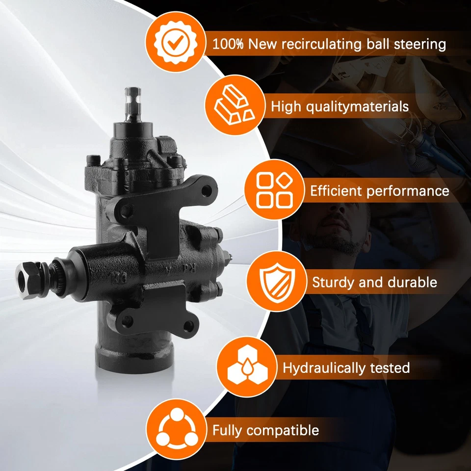 Power Steering Gear Box For 1969-1987 GMC C1500 Chevrolet C10 Series 500 14:1 S+ Foto 4 de 4