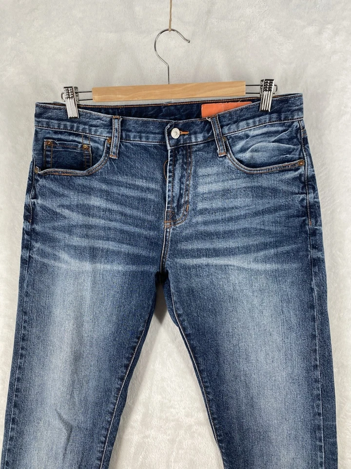 Jean Shop Jeans 32x34 Selvedge Mick Slim Lafayette Straight Raw Cotton EUC $219 - Image 3 of 4