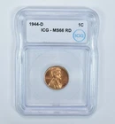 1944-D Lincoln Wheat Cent MS66 RD ICG *5278