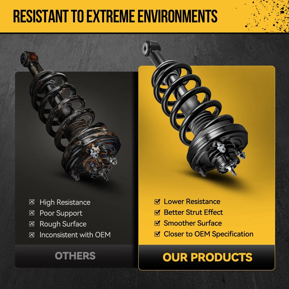 Set 2 For 1998-2001 2002 Honda Accord Front Complete Shocks Struts Assembly - Изображение 4 из 4