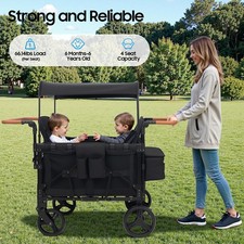 Versatile Toddler Stroller Wagon For 4 Kids P...