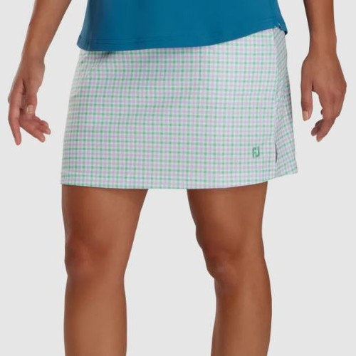 Pantalón corto FootJoy tejido lavanda/como nuevo/guinga para mujer - Imagen 2 de 8