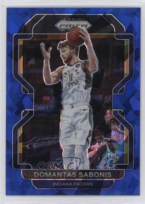 2021-22 Panini Prizm Blue Ice Prizm 10/125 Domantas Sabonis #183 pe8