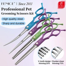 6//6.5/7/7.5 Inch Professional Pet Dogs Grooming Scissors Set Straight