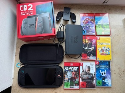 Nintendo Switch 2 Schwarz Bundle: Dock, Netzteil, Tasche, Spiele und Konsole!