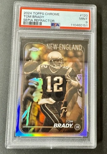 2024 Topps Chrome - Tom Brady #120 Sepia Refractor