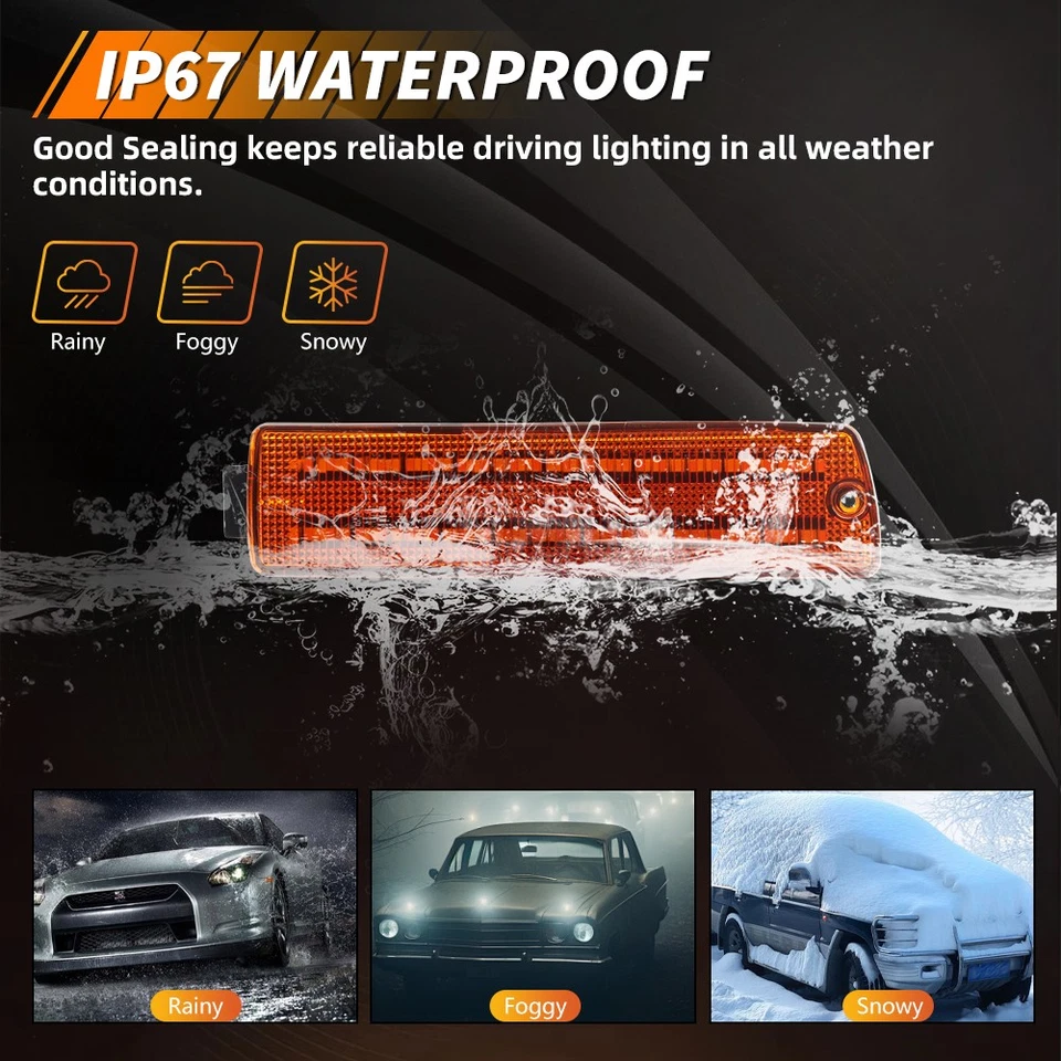 2X Luces de señalización LED ámbar dinámico para VW Golf Mk2 II A2 GTi Jetta 90-92 Foto 4 de 4