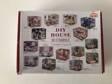 Dollhouse Miniature with Furniture, DIY 3D Wooden Doll House Kit Bedroom