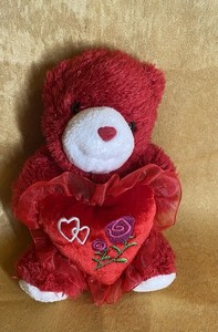 Dan Dee's Collectors Edition Our First Valentine's 2005 Plush Bear 8"