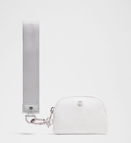 Lululemon Dual Pouch Wristlet Silver Drop/Vapor NWT