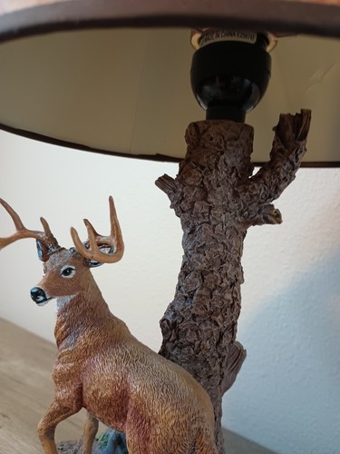 Whitetail Crossing LE Greg Alexander Bradford Exchange Accent Lamp 16" #A0859 - Picture 15 of 21