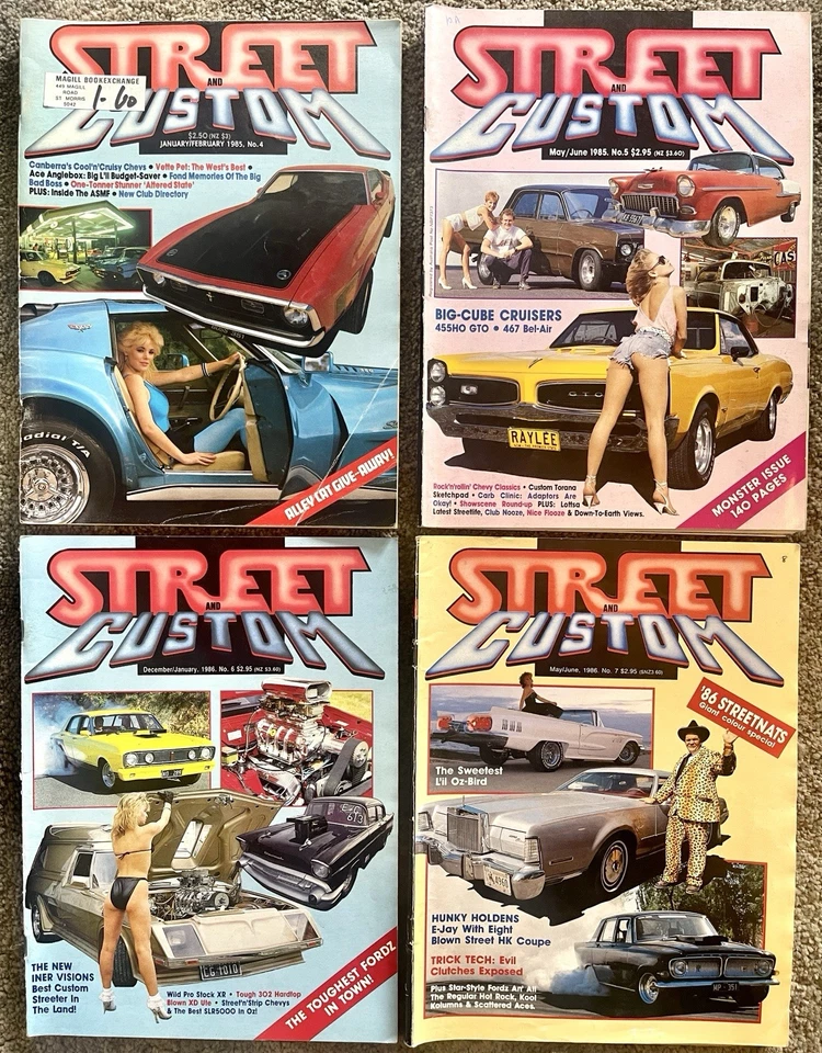 Street & Custom Magazine Lot Issues 4–18 & 20 1985–1988 Vintage Aussie Rodding - Image 2 of 4