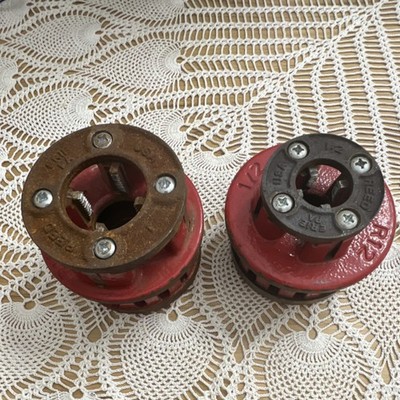 REED 1/2 NPT Die Head Pipe Threader Right Hand Red Cast Iron USA Model 1/2