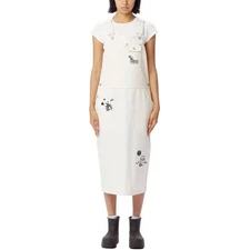 NEW OBEY overall Lacey white dress size S