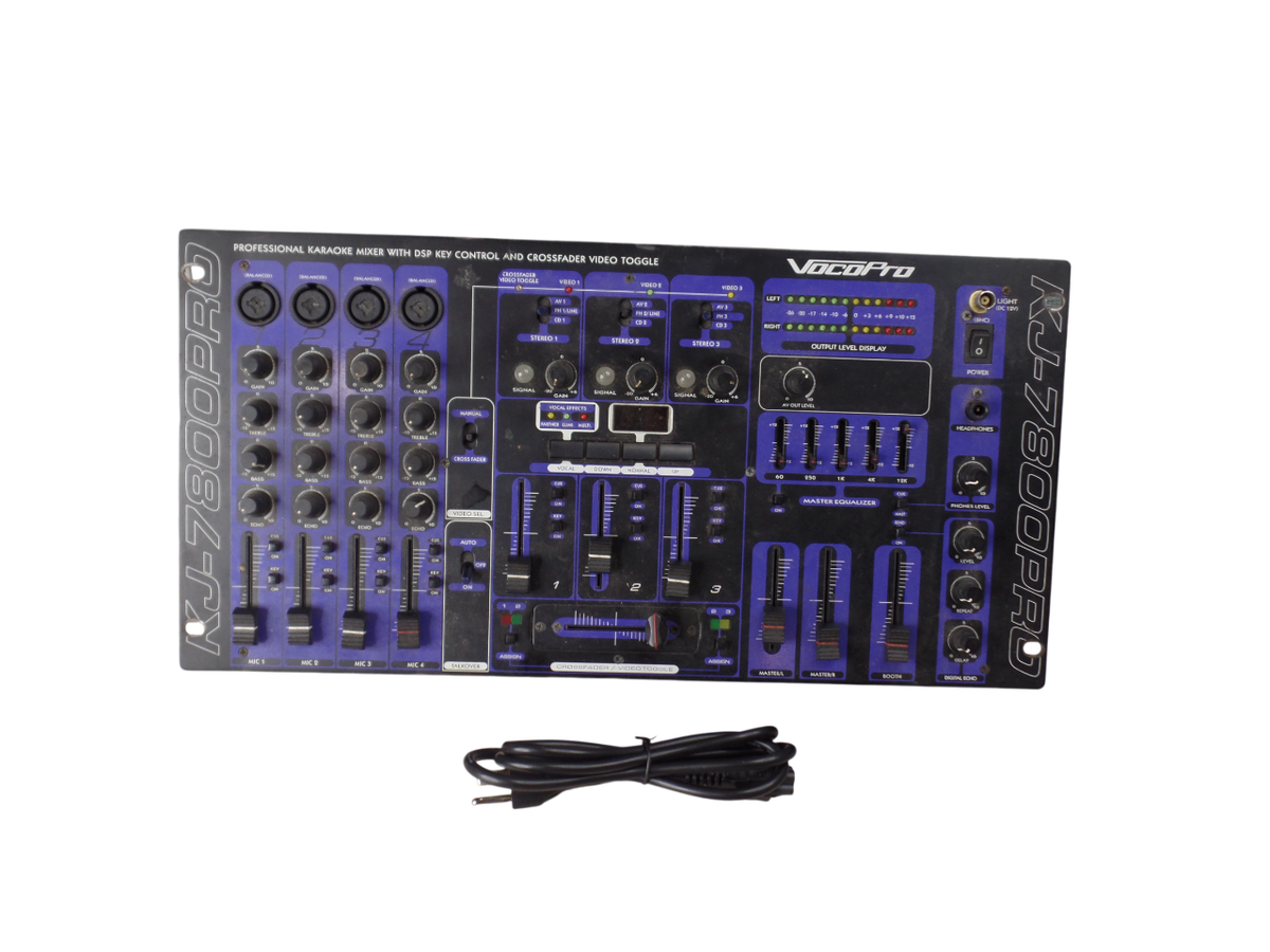 メロページ Vocopro KJ7800-PRO KJ / DJ / VJ Professional Mixer - Black - Free