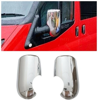 Chrome Mirror Cover 2 pcs ABS PLASTIC Ford TRANSIT MK6 MK7 2000 to 2013 - Image 1 of 4