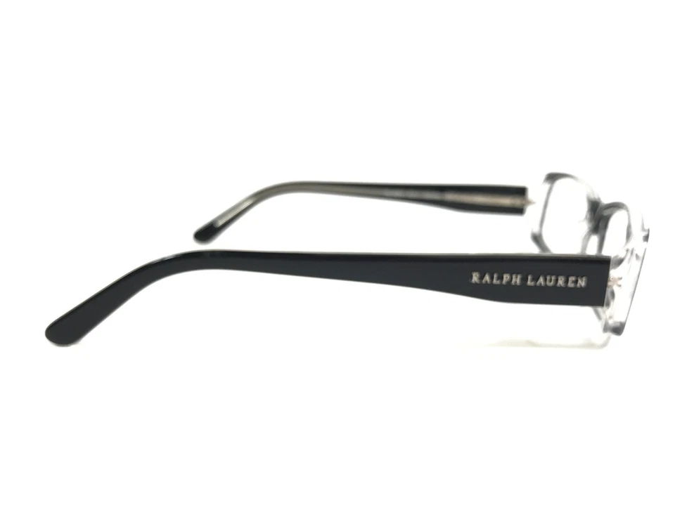 Monturas de gafas Ralph Lauren RL6001 5011 negras sobre rectángulo transparente 50-16-130 Foto 4 de 4