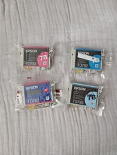 Epson 78 T078 Genuine Ink Cartridges Unopened  4 Ink Cartridges